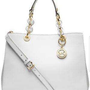Michael Kors Cynthia Saffiano Leather Satchel